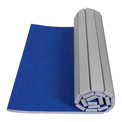 Generic Folding Gymnastics Mat 118.11x70.87x1.57inch Indoor Gymnastics Track Exercise Mat with Grippy Surface for Home Yoga Fitness Pilates Martial Art