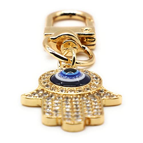 Evil Eye Keychains Car Key Ring Bag Purse Charm for Women Men - Good Luck Amulet Protection - color: G
