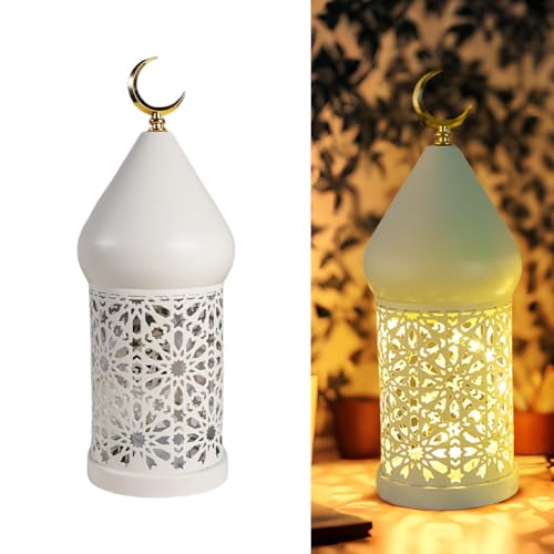 Moroccan Lantern Decorative Indoor, Moroccan Lantern Lamp for Table or Hanging, Ramadan Decorations, Indoor Home Decor, Outdoor Patio or Porch - color: Small