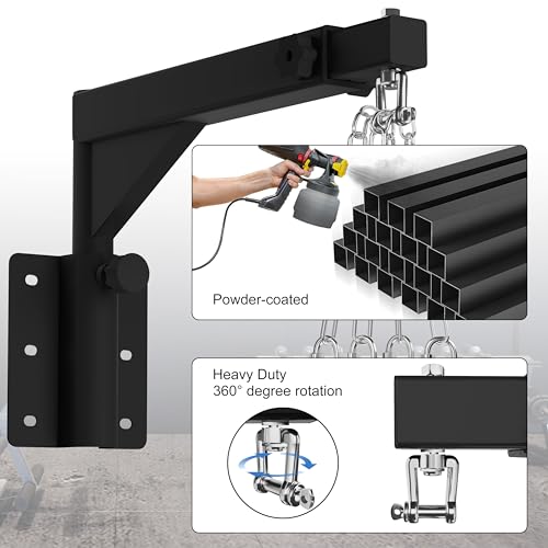 VivaZen Adjustable Heavy Duty Bag Hanger,Wall Mount Punching Bag Hanger,Thickened Steel Plate and Stainless Steel kit for Home Gym Indoor Outdoor (Supports up to 900Ib) - style: Heavy Bag Wall Mount with long chain
