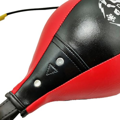 Speed Bag Stable Speed Reactive Full Body Boxing | Speed Training Boxing Ball for Home Gym, Indoor Fitness, Punching Bag Workout, Men Women Stress Relief, Cardio - color: Black and white