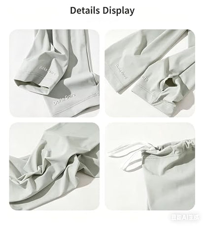 Ice Silk Sun Protection Arm Sleeves (Loose Fit) - color: White
