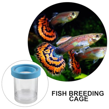 ORFOFE 2pcs Aquarium Breeding Box Floating Incubator Fish Tank Isolation Box Plastic Hatchery Nursery for Guppy Fry and Small Fish