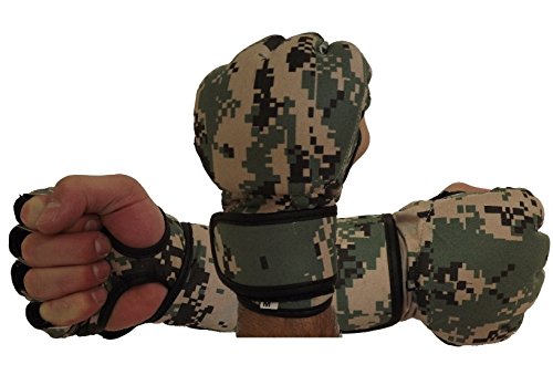 MMA Fighter Gloves - 4oz - Military Patterns - color: MARPAT, size: XX-Large