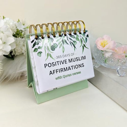 Islamic Positive Affirmations with Quran Verses, Islamic Affirmation Cards with Stand, Muslim Affirmations, Islamic Daily Flip Calendar, Islamic Home & Desk Decor, Ramadan Decor, Ramadan & Eid Gift