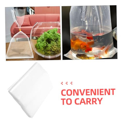 PRETYZOOM 50Pcs Leak Ornamental Fish Packing Bags Heavy Duty Fish Transport Bags for Safe Shipping Stable Material for Live Fish Shrimp Storage