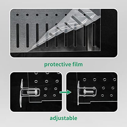 Fish Tank Divider Aquarium Acrylic Isolation Grid Board Divider with Suction Cups Accessories Transparent Plate Baffle Blocking Fish Partition Net Freshwater Ornament 25x30cm/9.84x11.81in - size: 25x30cm