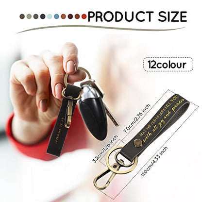 Yinkin 12 Pcs Christian Bible Verse Keychains Bulk Religious Keychain Church Sunday School Gift for Nurse Dad Teacher Gifts