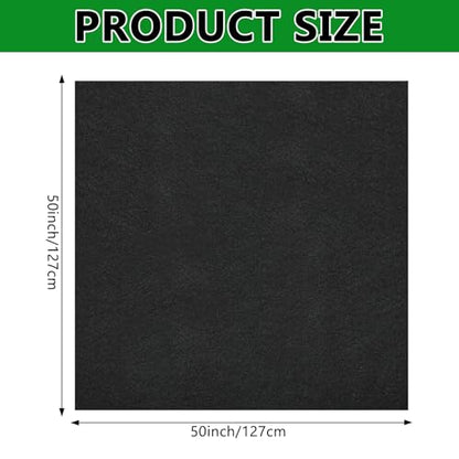 50x50 Inch Large Bird Cage Mat,Under Pet Cage Mat for Bird Cages, Dog Crate Mat Liner, Waterproof Felt Liner with Non-Slip Backing for Kennel Training, Floor Protector and Reptile Aquariums - size: 50x50 Inch