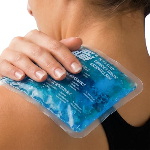 Rapid Relief Gel Ice Pack, Reusable Cold Pain Relief, Large 9x11 Inch 1 Ct | Injuries, or Heat Pack with Gel that Stays Flexible When Frozen, Cold Therapy for Knee, Elbow and Muscle Aches - size: 9 x 11 Inch