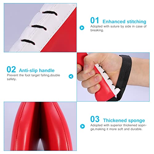 Kickboxing Strike Pad, PU+EVA Black Blue Red Boxing Pad Taekwondo Training Strike Pad Kickboxing Pad for Batting Practice of Taekwondo Martial Art Etc