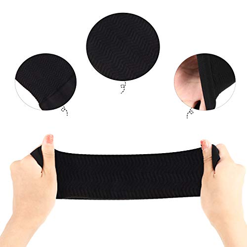 WILLBOND 4 Pairs Slimming Arm Shaper Sleeve for Women Men Upper Flabby Arm Sleeve for Slimming Sun Protection Tattoo Cover up - color: Black