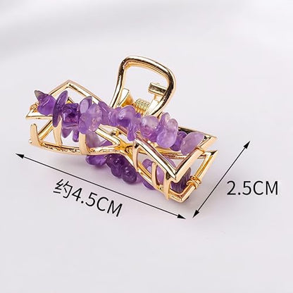Synthetic Malachite Elegant Gravel Crystal Decorative Jewelry,Crystals and Healing Stones,Use Everyday Hair Styling - color: Malachite
