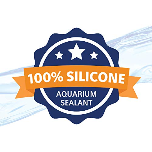 Aqueon Aquarium Silicone Sealant, Black, 3 Ounces | Aquarium safe silicone, waterproof seal stops leaks; permanently flexible, won't crack or shrink