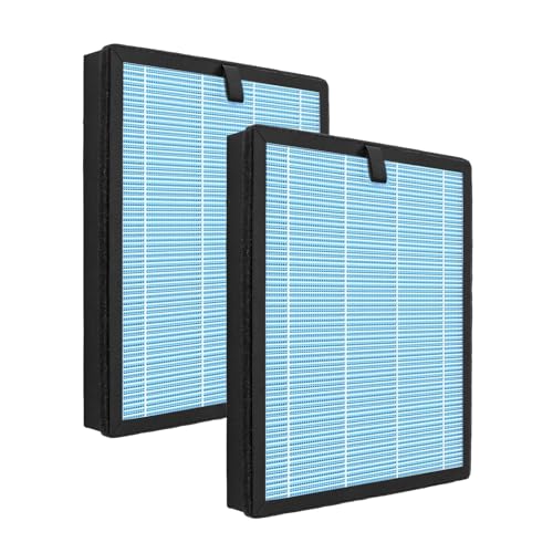 Netezza MJ005H Replacement Filter Fit For Pomoron MJ005H Air Purifier,4 in 1 True Filter for Dust Smoke Pet Dander, 2 Pack - size: 2 pack