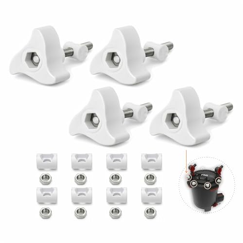 4 Pack Lid Fastener Kit Compatible with Fluval FX2 FX4 FX5 FX6 Filters | Select the required package quantity and confirm the included components before ordering - size: 4 PACK
