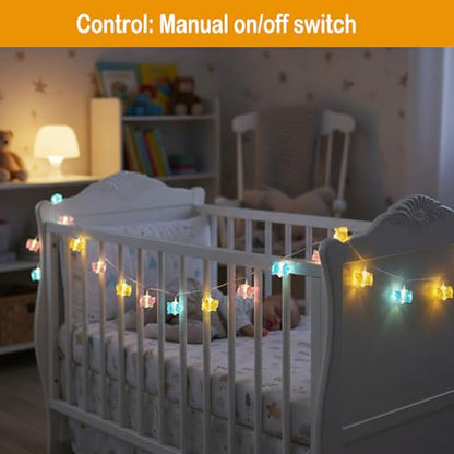 30 LED Cat String Lights 10ft Battery Powered Kitty Fairy Lights for Bedroom, Party, Christmas Decor - style: Cat