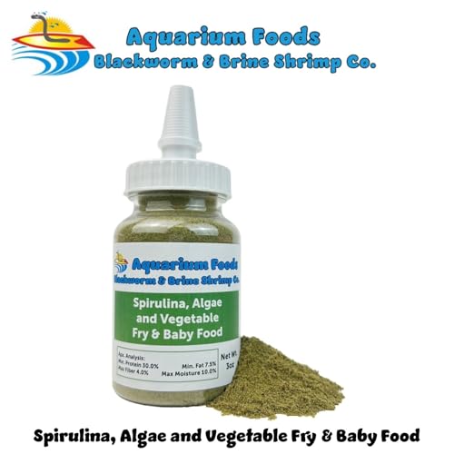 Spirulina, Algae, Vegetable Powder for Tropical Fish Fry and Babies, Corals, Anemones…3oz Squeeze Bottle - size: 3 Ounce (Pack of 1)