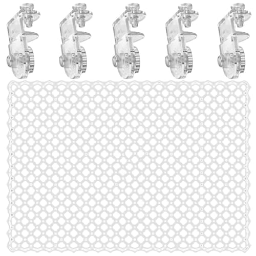 Invisible Anti Jump Netting for Fish Tanks Includes 5 Mounts Clear Netting Covers Clear Fish Tanks Covers with Holders