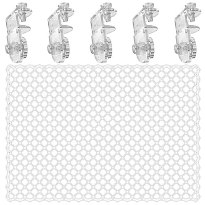 Invisible Anti Jump Netting for Fish Tanks Includes 5 Mounts Clear Netting Covers Clear Fish Tanks Covers with Holders