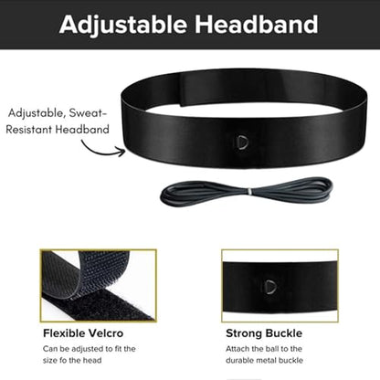 Adjustable Headband Boxing Reflex Ball Set with Varying Weight Balls, Boxing Training Equipment for MMA, Speed, Reaction, Timing, Focus and Hand Eye Coordination Training for Adults