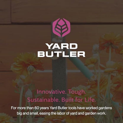 Yard Butler IHBE-6 Garden Hose Bib Extender - Durable Hose Stand for Keeping It Elevated - Convenient Garden Accessory - Rust-Resistant - Anti-Kink Design - Easy Installation