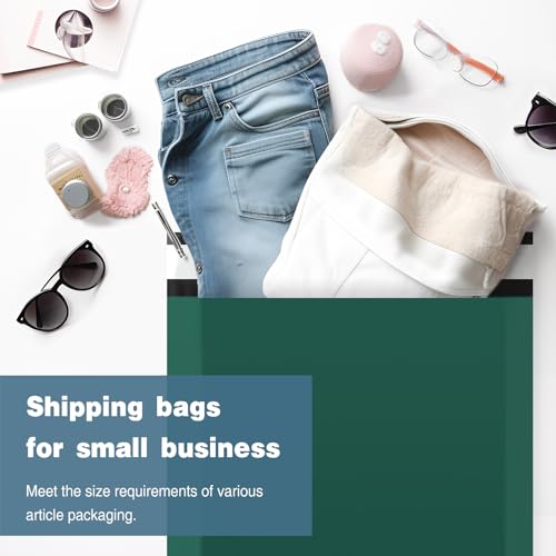 Famagic Poly Mailers 14.5x19 Inch 100pcs Shipping Bags Ultramarine Green Shipping Envelopes Self Seal Mailers Bags Waterproof and Tear-Proof Packaging Bags - color: Ultramarine Green, size: 14.5x19