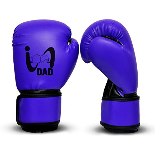 Ultimate - I Boxing Dad - Kids Boxing Gloves MMA Boxing Muay Thai Bag Work - color: Blue, size: 6 Oz
