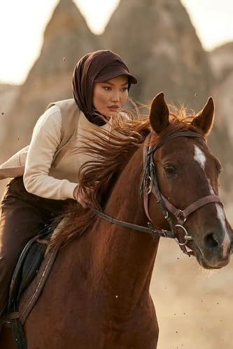 Aisha's Design Full Coverage Cotton Bonnet Hijab with Visor Modest Underscarf Bonnet - color: Brown