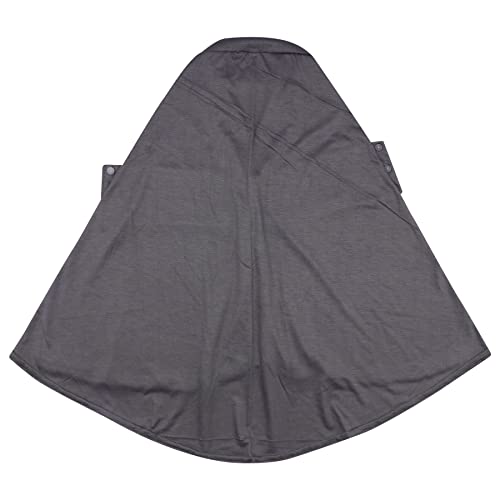 AIBEARTY Women Fashion Instant Muslim Turban Hijab with Snap Fastener Breathable Headscarf Bonnet Cap Turban Hat Shawl - color: Modal Grey -3 Buttons