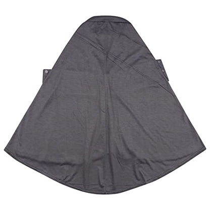 AIBEARTY Women Fashion Instant Muslim Turban Hijab with Snap Fastener Breathable Headscarf Bonnet Cap Turban Hat Shawl - color: Modal Grey -3 Buttons