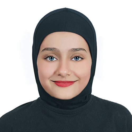 AL AMIRA Girls Hijab - One pcs Ninja Hijab - headband - underscarf Cap - - color: Blakc