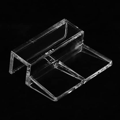 KIMISS 20Pcs Glass Cover Acrylic Clip Holder Support Clamp Accessory for Aquarium Fish 20Pcs Glass Cover (8mm) - size: 8mm