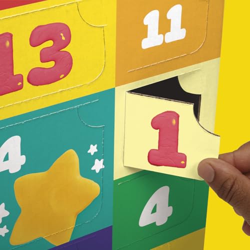 Play-Doh Advent Calendar for Kids 3+, 14 Days to Birthday, Vacation, Party, Back to School, & More, Surprise Arts & Crafts Activities, 26 Accessories & 17 Colors (Amazon Exclusive)