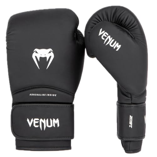 Venum Contender Boxing Gloves - color: Black/White, size: 10-Ounce, style: Contender 1.5
