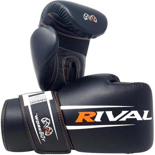 RIVAL Boxing RB60C 2.0 Workout Compact Bag Gloves, Hook and Loop Closure - Ergonomic Fit, Soft Inner Lining, and Pre-Formed Pro Fit - size: Large