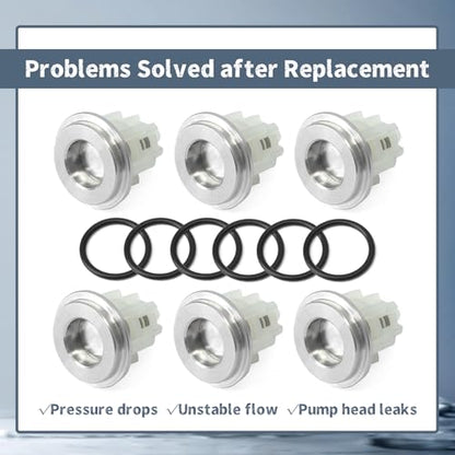 6Pcs KIT 169 Check Valve Replacement for General Pump TSF66 TSF1819 TSF2221 TSF2021 TSF2421 TSF2219 Series for Interpump (GP), Replace K169