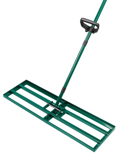 Lawn Leveling Rake, 30 x 10, Yard Leveling Rake for Soil | Smooths Soil, Topsoil, Sand and Gravel for Lawn Seeding, Garden Beds, Backyard Landscaping, Paver Bases and Yard Projects - size: 30 Inches