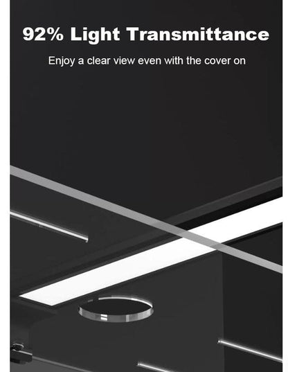 Anti Jump Aquarium Cover, 3 mm Clear Fish Tank Lid with Feeding Hole and Vent Slots, Transparent Top Cover for Open Aquariums, Shrimp Tanks(20.1x5.9in) - size: 20.1x5.9in