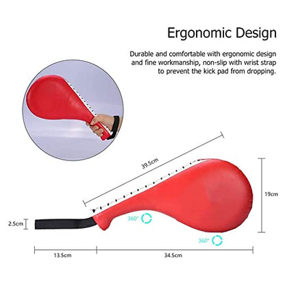 Taekwondo Kick Target Pads Karate Kickboxing Practice Double Kicking Paddle Martial Arts Equipment Punch Pads Blue