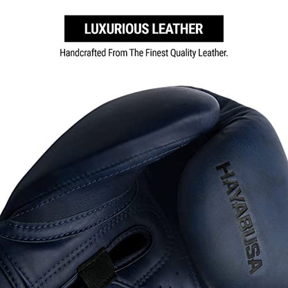 Hayabusa T3 LX Leather Boxing Gloves | Leather Boxing Gloves, Training Gloves Men and Women, Sparring Gloves, Heavy Bag Gloves, 16oz Boxing Gloves, Muay Thai Gloves - color: Indigo, size: 16oz