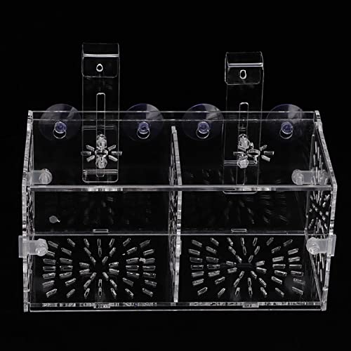 Fish Isolation Box for Aquarium,Fish Breeding Box, Acrylic Transparent Fish Tank for Tank Anemone Aquarium Hatchery Incubator Holder Breeder Quarantine Breeding Isolation Box (20CM*10CM*10CM)