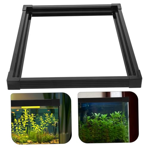 Happyyami Fish Tank Edge Strips Aquarium Mat for Under Tank Plastic Edge Guard Slide Design Size s