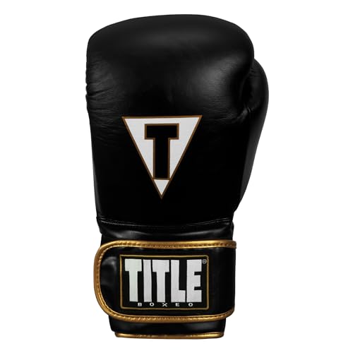 Title Boxeo Mexican Leather Bag Gloves Quatro - Boxing Gloves, Punching Bag Gloves, Kickboxing Gloves, Punching Gloves, Heavy Bag Gloves, Boxing Gloves Men and Women, Boxing Equipment - color: Black/White, size: 16 oz