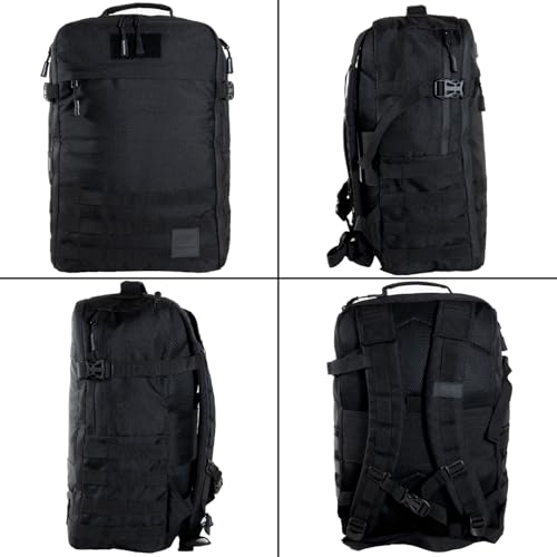 Gym Bag, Rip-Resistant Fabric, Heavy Duty (Black, Backpack (Pro-Mini (26L) with Dividers)) - color: Black, style: Backpack (Pro-mini With Dividers)