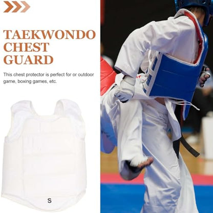 Toyvian Breathable Boxing Chest Protector Durable Chest Guard for Training and Competition Lightweight Protective Gear for Taekwondo MMA and Kickboxing High Strength Impact