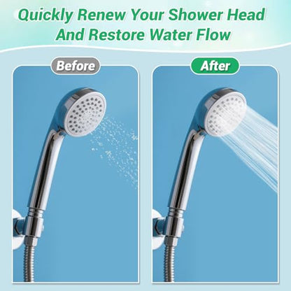MAPVOLUT 51-in-1 Shower Head Cleaner Kit & Straw Cleaning Brushes Set - Unclog Nozzles, Holes, Stanley Cups, Sippy Bottles, Printers, Faucets - 35 Brushes, 10 Steel Picks, 5 Straw Brushes (3 Colors) - color: Orange+green+blue
