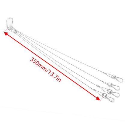 304 Stainless Steel Plant Hanger 35.5 cm Adjustable Steel Wire for LED Plant Growth Lamps Aquarium Fish Tank Lamps Indoor Plant Suspension Racks (Heavy-Duty Lamp Racks) 1PCS