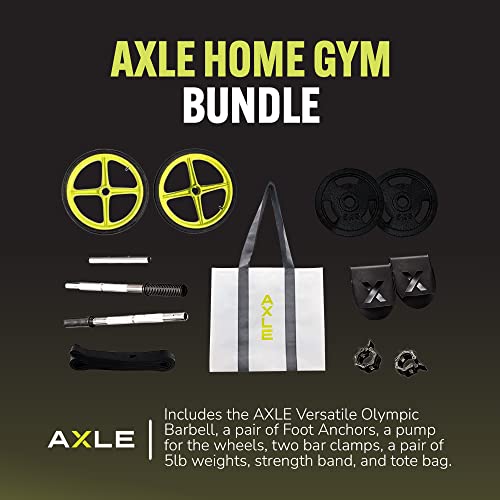 AXLE Home Gym Workout Barbells - Barbell Weight Set for Strength Training