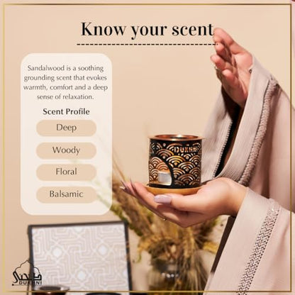 Dukhni Sandal Bakhoor Set | 2 x 9 Piece Each & Tree of Life Bakhoor Burner | Arabic Incense, Sandalwood Aroma, Grounding Woody Scent | Relax & Meditate, Home Fragrance, Home Aromatherapy
